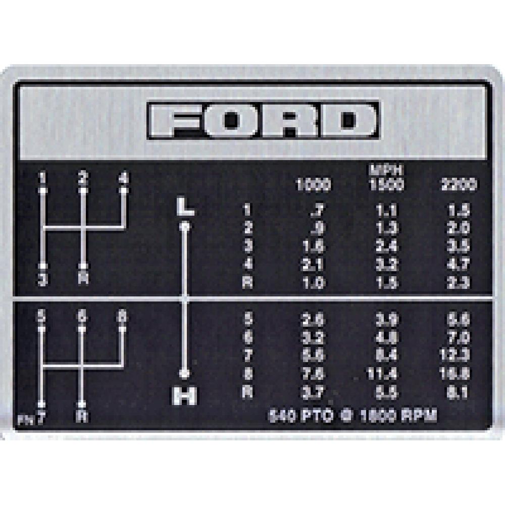 どんぷー 8 Speed Shift Pattern Decal Fits Ford Fits New Holland 4000